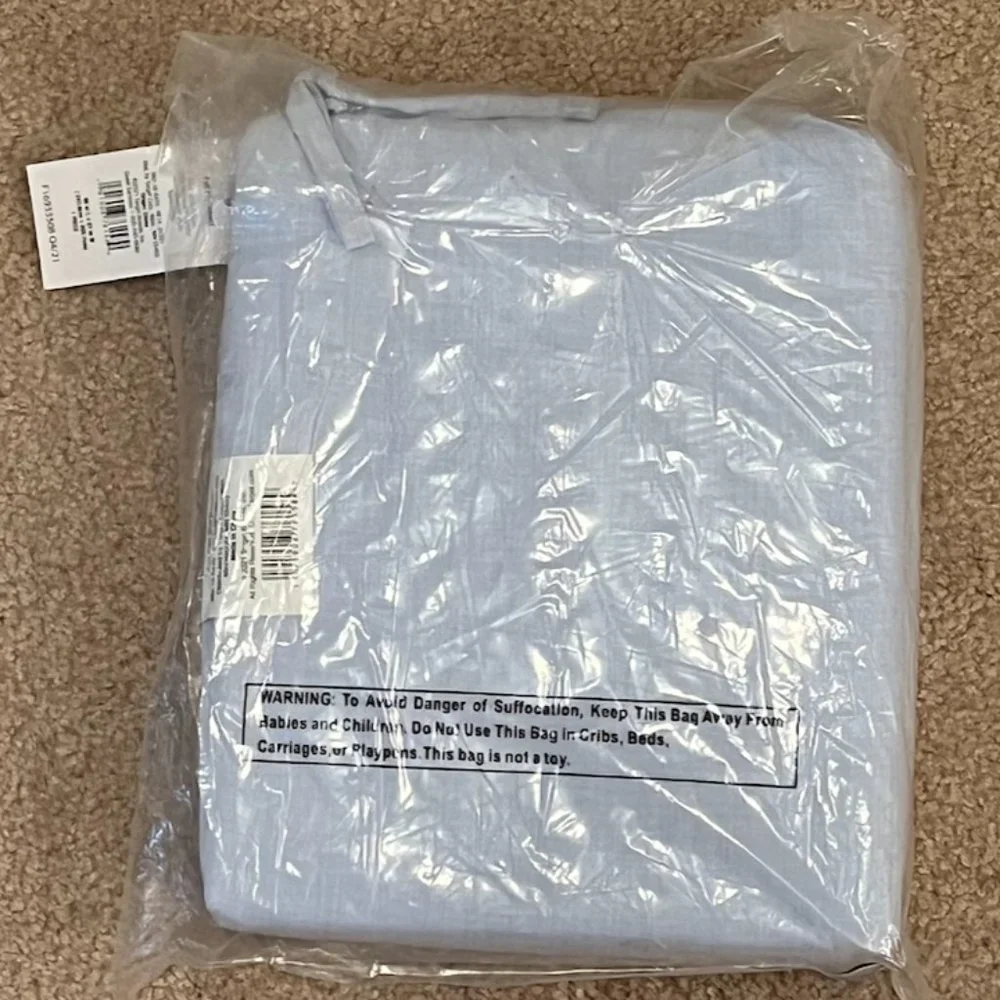 NWT Room Essentials Light Blue Full Flat Sheet
